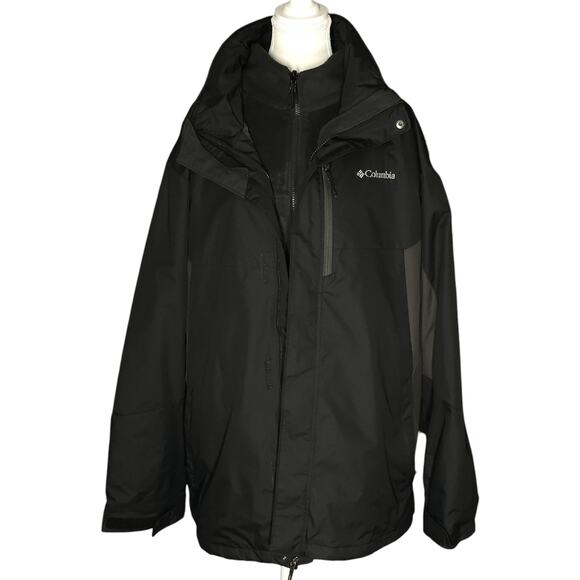 Columbia Jacket Mens Extra Large Bugaboo Fleece Interchange 3 in 1 Waterproof - Picture 1 of 16